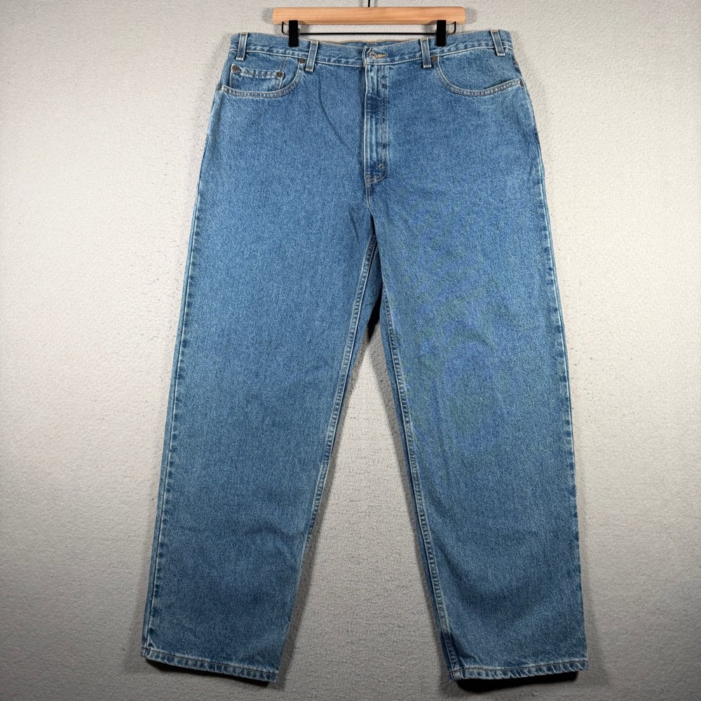 Vintage Levis 550‎ Relaxed Straight Leg Jeans Mens 42x30 Blue Medium Wash 2001